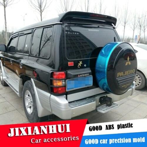 For Mitsubishi PAJERO V33 Spoiler 2001-2005 V33 spoiler High Quality ABS Material Car Rear Wing Primer Color Rear Spoiler