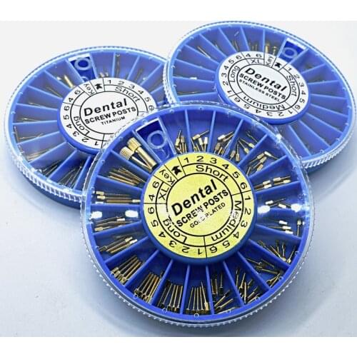 Dental Instruments 120pcs&2Key Screw Post Dental Materials Use For Root Canal Treatment Dentist Tool