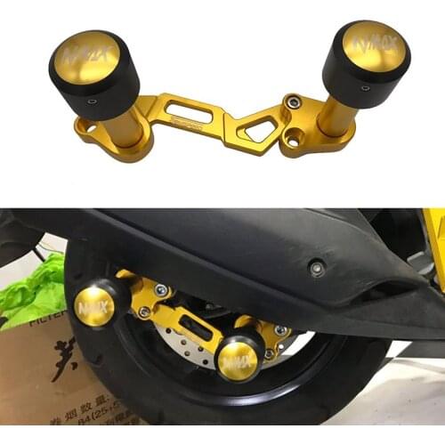 Exhaust Sliders Falling-Protection Semspeed Slide Exhaust-Pipe Protection For Yamaha Nmax 155 150 125 2015-2019 with logo NMAX