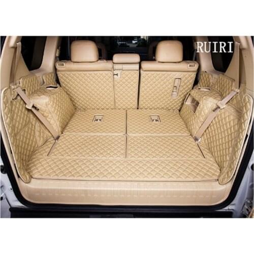 High quality car trunk cargo mats & Back door mat for Toyota Land Cruiser Prado 150 7 seats 2017-2010 durable boot carpets