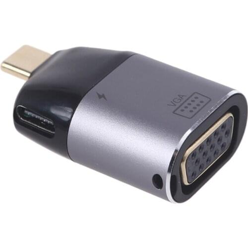 Type-C to VGA Converter for Computer Laptop Tablet High Speed Connection Plug