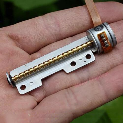 Japanese Micro 15mm 2-phase 4-wire Stepper Motor 50mm Long Linear Metal Screw Shaft Rod