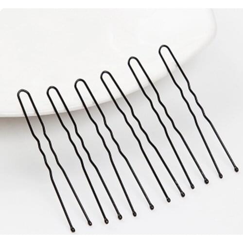 New Arrival Beauty Hair Pins one Bag Thin U Shape Hair Bobby Pin Black Metal Clips Health Hair Care Styling Tools