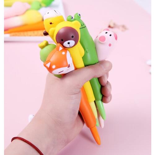 Cactus Pressure Reducing Soft Gel Pen Ink Marker Pen School Office Writing Supply Stationery Relief Pressure Fun School Supplies