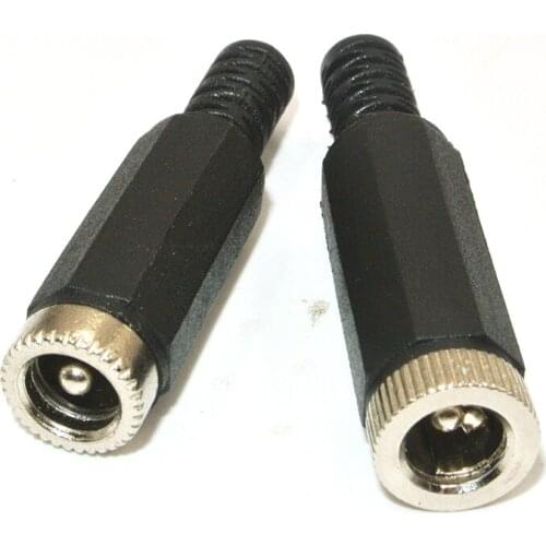 100PCS 2.5x5.5mm DC Power Female Plug Jack Adapter Connector