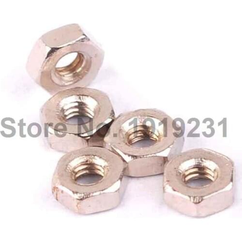 100pcs/lot Metric thread M2 Stainless Steel Hex Nuts