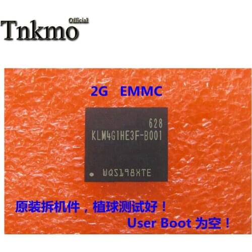 2PCS 5PCS 10PCS KLM2G1HE3F-B001 BGA-153 KLM2G1HE3F BGA153 2G EMMC New and original