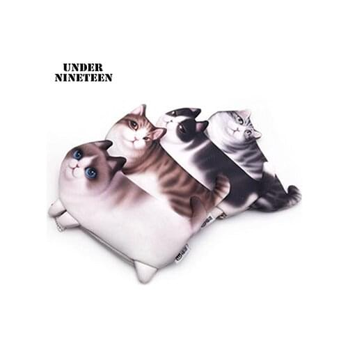 2019 Cute Cat Makeup Case Travel Organizer Cosmetic Bags Neceser Toiletry Cosmetics Pencil Case 3D Printing Storage Pouch Gifts