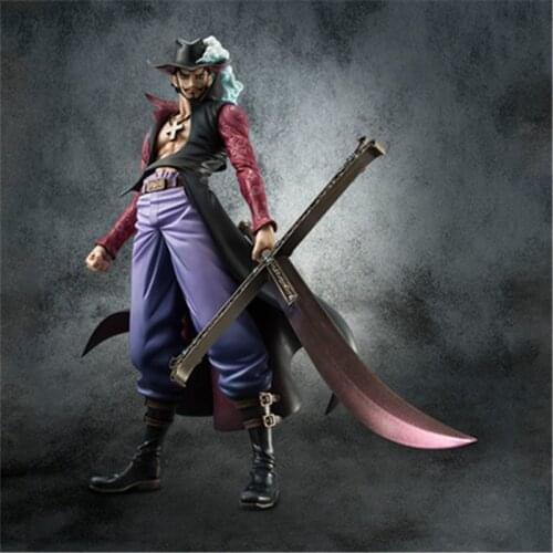 23cm new anime Dracule Mihawk figurine Combat ver. PVC Action Figure Collection Model Toys Gift
