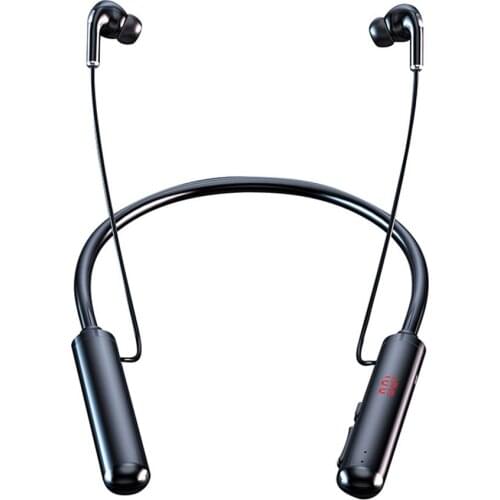 600mAh Bluetooth-compatible Earphone Neckband Earphones Wireless Headphones Bass Stereo Headset Noise Cancelling Long Battery TF