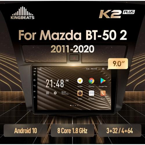 Kingbeats Android 10 car dash multimedia navigation video player GPS for Mazda BT-50 BT50 2 2011 - 2020 DVD 2 din2din