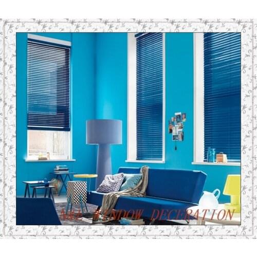 Free shipping cheap office aluminum blinds for bedroom with steel headrail and bottom rail
