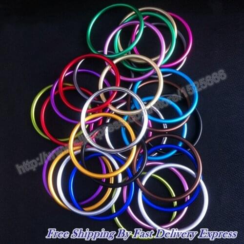 Free Shipping by Express 2.5" 80pcs/40pairs colorful safety newborn baby carrier aluminium sling ring