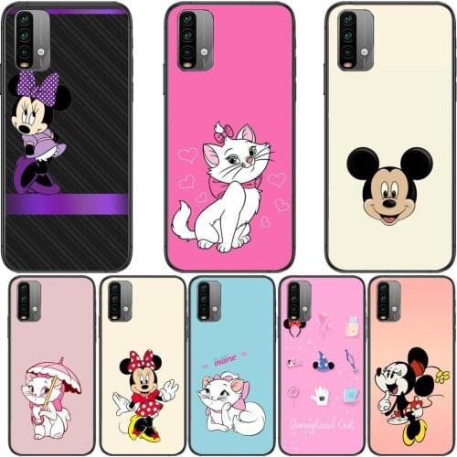 Disney Mouse Cat Phone Case For XiaoMi Redmi 11 lite 9C 8A 7A Pro 10T 5G Anime Cover Mi 10 Ultra Poco M3 X3 NFC 8 SE cover