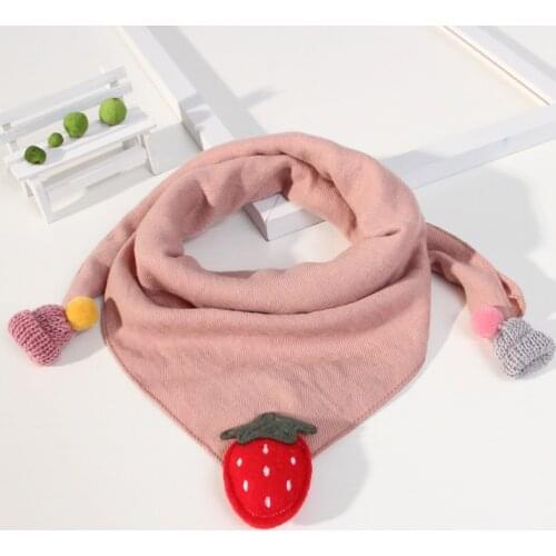 100% Cotton Children Triangle Scarves Child Baby Scarf Spring Autumn Baby Neck Collar Boys Girls O Ring Scarf Lovely Kids Collar