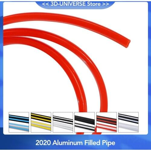 Ender 3/ CR10/ CNC 20 series 6mm flat seal for 2020 aluminum profile soft Slot Cover/ Panel red/yellow/black/white/blue