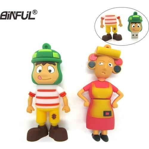 New cartoon Animation Pen drive man/woman usb flash drive USB 2.0 memory stick storage device 4g 8g 16g 32g 64g funny U disk