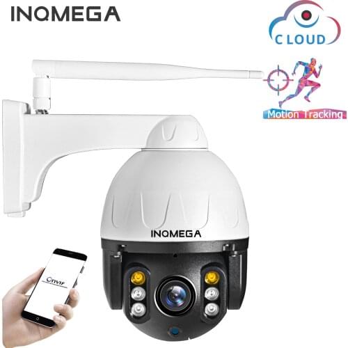 INQMEGA 1080P PTZ IP Camera Auto Tracking Outdoor Onvif Waterproof Mini Speed Dome Camera 2MP IR 30M P2P CCTV Security Camera