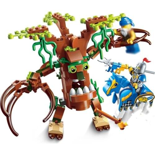 War of Glory Castle Knights War Of Ancient Tree monster Building Block Compatible Friends Educational Bricks Toy Boy Gift