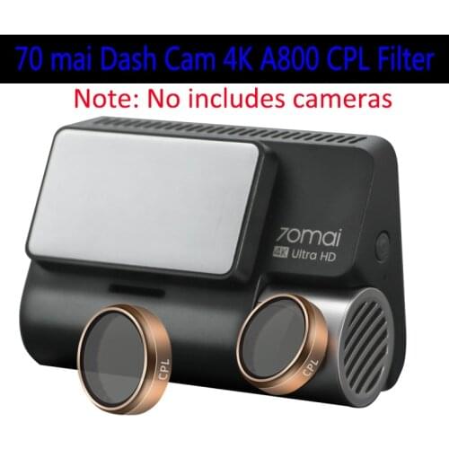 For original 70 mai Dash Cam 4K A800 gold CPL Polarizing Glas CPL Filter For 70 mai Dash Cam A800S Circular Polarizer Glass