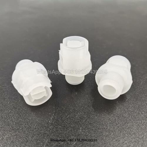 KY 11003 1/8" 1/4" PVDF Vee Jet Flat Fan Spray Nozzle, Industrial / Factory Cleaning, Dust Removal Nozzle,Dust Cleaning Nozzle