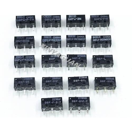 1Pcs OMRON Mouse Micro Switch D2FC-F-7N 10M 20M OF Mouse Button D2FC-F-K(50M) D2FC FL-NH D2FS-F-N D2F D2F-01 D2F-01F-T D2F-F-3-7
