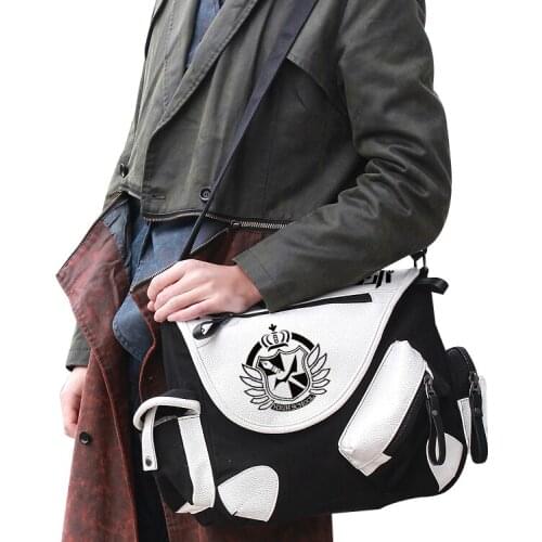 Fashion Shoulder Bag Anime Danganronpa monokuma Crossbody Canvas Bags School Bag Unisex Casual Messenger Bag Fashion Shoulder B