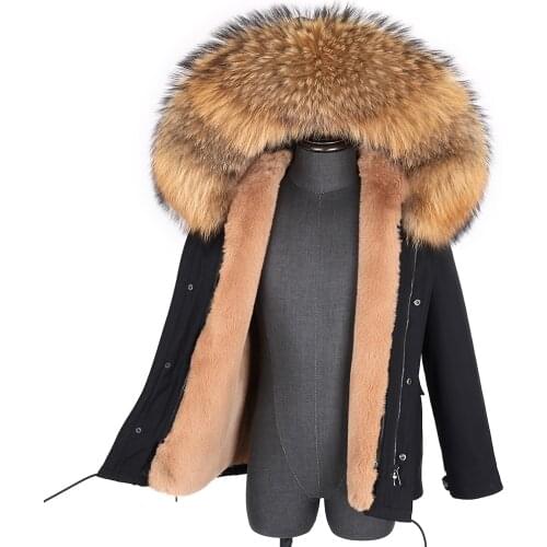 2020 Winter Jacket Man Casual Real Fur Coat Real Raccoon Fur Hooded Coat Real Fur Parka Faux Fur Lining Warm Jackets Men Short