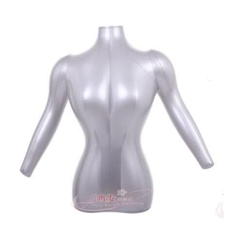 NEW Female Half Body With Arms Tops Dress Inflatable Mannequin Dummy Torso Model