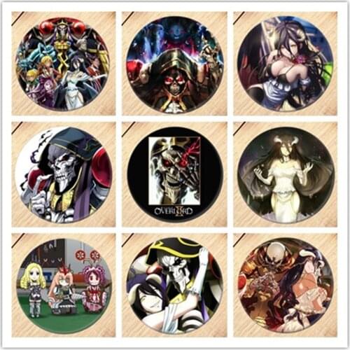 2020 New Anime Overlord Brooch Pin Cosplay Badge Accessories For Clothes Backpack Decoration gift