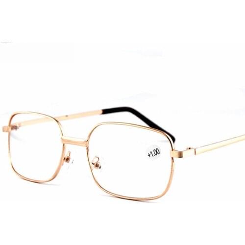 Metal Full Frame Reading Glasses Men Women Presbyopic Glasses Cheap Diopter Eyewear +1.5 2.0 2.5 3.0 3.5 4.0