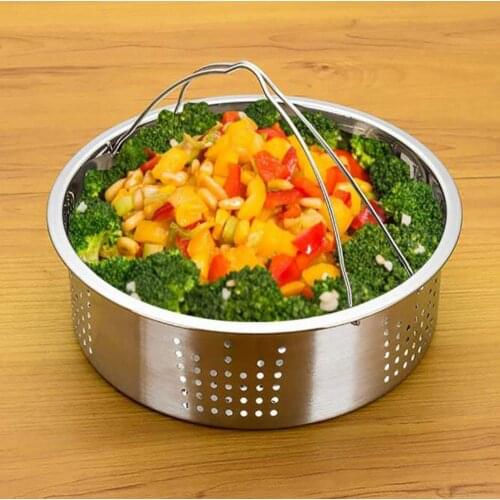 Stainless Steel Egg Steamer Rack Bun Steamed Basket Shelf Pot Steaming Tray Stand Pressure Cooker Accessories Kitchen Gadget