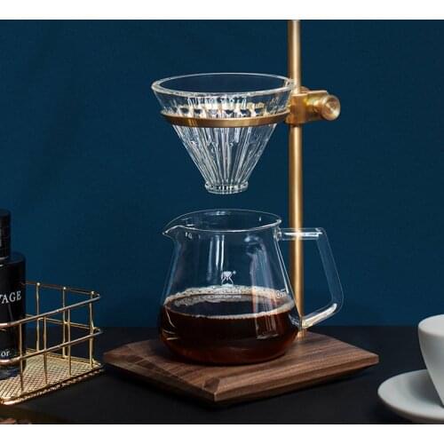 TIMEMORE MUSE V60 Hand coffee shelf stable Walnut Copper Aluminium Style restoring ancient ways For Kitchen House