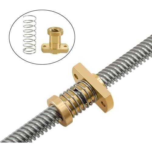 Anti - back lash T8 lead screw brass nut for upgrade Ender 3 CR-10/Tornado and clone 3D printer anti backlash Spring Loaded Nut