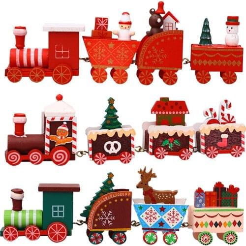 Christmas decorations little train decorations Decorations for home Mini Garden Accessories living room decoration 2021 new type