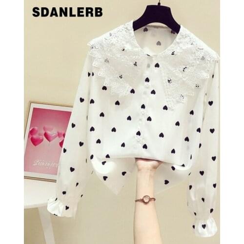 Блузки с принтом SDANLERB China At AliExpress
