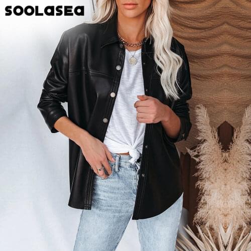 Женские кожаные куртки Soolasea China At AliExpress
