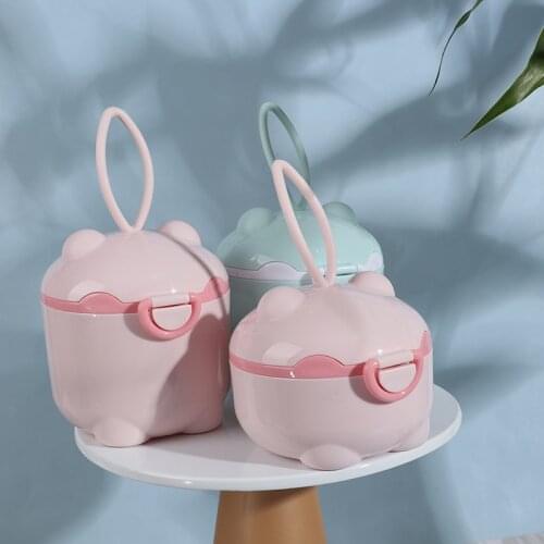 Powder Milk Storage Box Portable Baby Food Snacks Container Newborn Milk Powder Case Feeding Accessories with Spoon