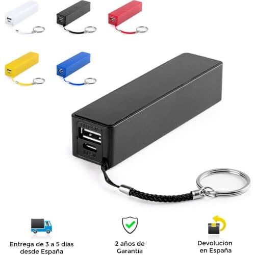 Power bank, 1.200 mAh, micro USB cable, colors, led indicator, keychain, durable, external battery, power bank