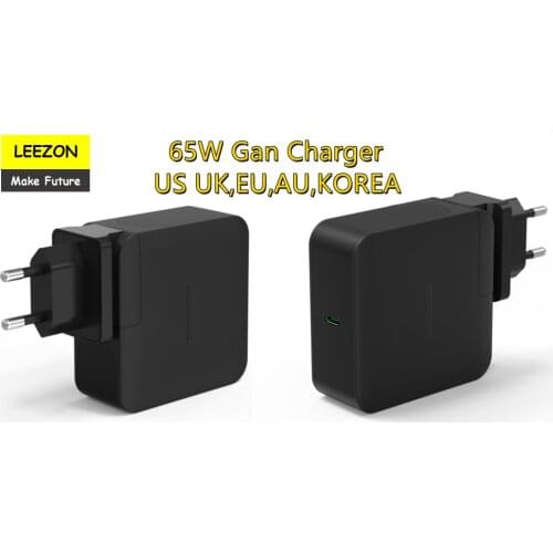65W 100-240V GaN Charger Wall Adapter USB C PPS Type C Fast Charging Station Laptop Iphone11/12 SE S10/S20/Note 10/9