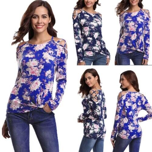 Women Summer Blouses Vintage Floral Blouse Long Sleeve Shirt Women Camisas Femininas Female Tops Fashion Cotton Shirt