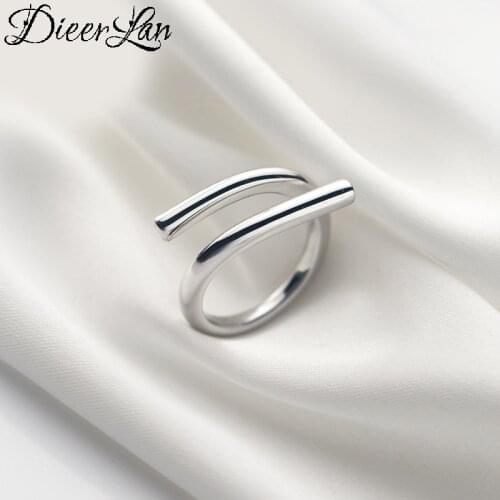 Punk Silver Color Chains Rings For Women Adjustable Size Finger Ring Fashion