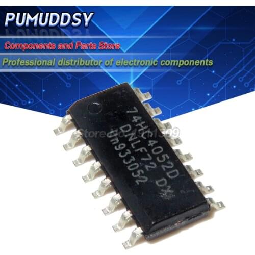 10PCS 74HC4052D SOP 74HC4052 SOP16 SN74HC4052D SMD IC new and