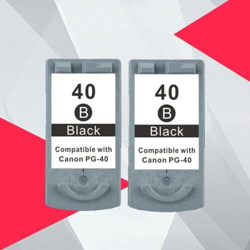 2 Black Compatible ink cartridges For Canon PG40 PG-40 iP1600 / IP1700 / IP1800 PG 40 CL41 MP140 MP450 MP470 printer