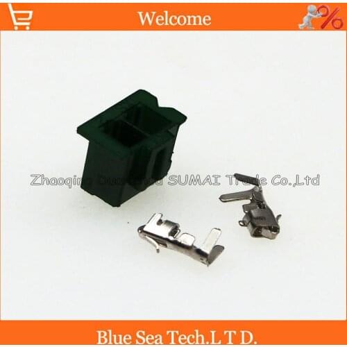 2 Pin female connector plug with Pin ,2.54mm XH-2P plug for PCB/electronic circuit ect.Yellow,Green