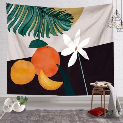 2021 Watercolor Bonsai Tapestry 90X70 Inch Hippie Fruit Tapestry Wall Hanging For Childrens Gifts Bedroom Livingroom Dorm Decor