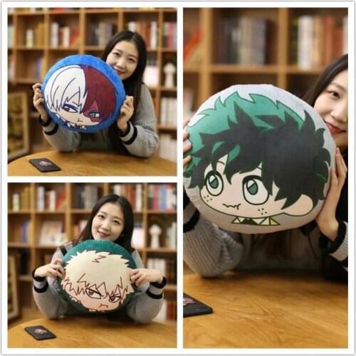 35cm Japanese Anime Props Cos My Hero Academia Deku Asui Tsuyu OCHACO URARAKA Pillow Anime Plush Doll toys