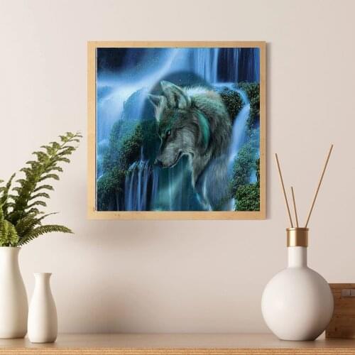5D Diamond Painting Diy Diamond Painting Animal Wolf Home Living Room Decoration Cross Stitch Kit Art Wall Decoration