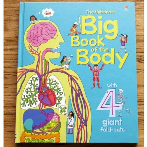 The Usborne Big Book of the Body learning borad book kids boys girls gifts Books early education English picture flip book