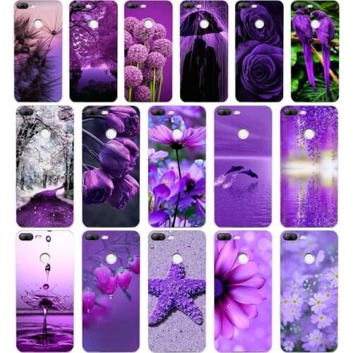 269H infinity on purple Soft Silicone Tpu Cover phone Case for huawei Honor 9 Lite 10 p 9 10 lite